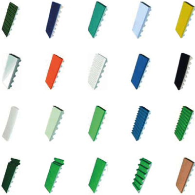 Les différents revêtements de courroies